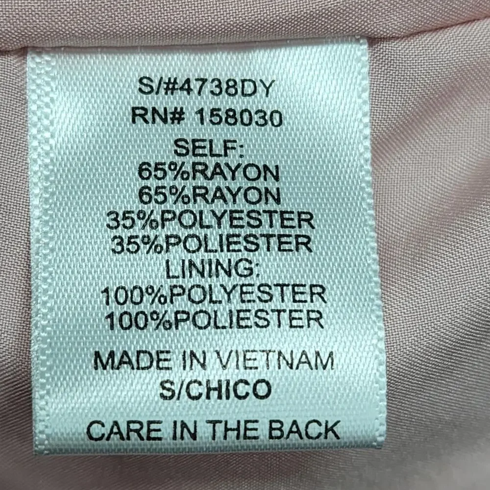 Love Tree Dress Women SMALL Pink Ruffled Crinkle Gauze Lined Beach Coastal Summe - Picture 12 of 13